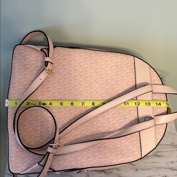 Michael Kors Jaycee Large Blush Logo Backpack Denim Transfer - Picture 12 of 16